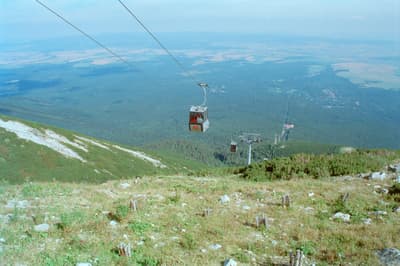 Seilbahn auf die Lomnitzer Spitze